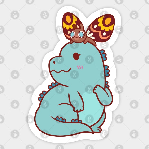 Kaiju Kawaii Sticker by kudasai